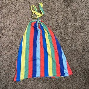 Asos striped beach coverup